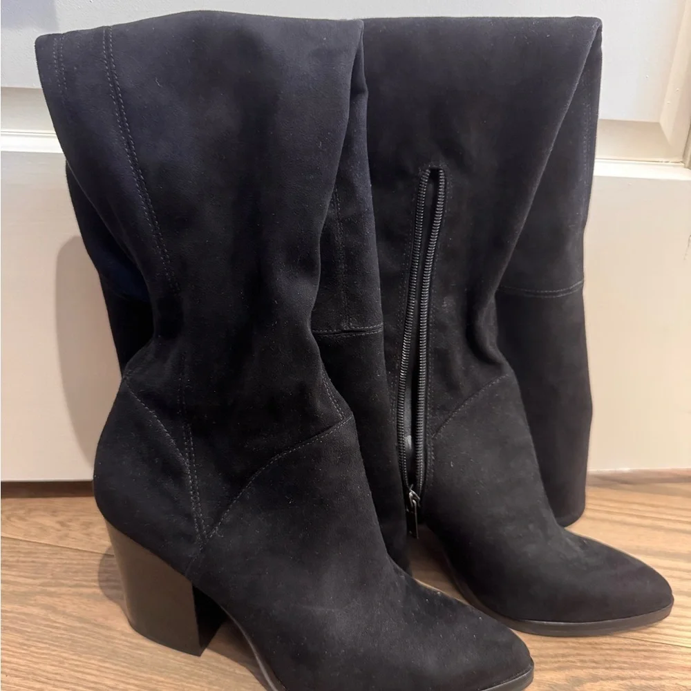 Elegant Black Women's Knee-High Boots